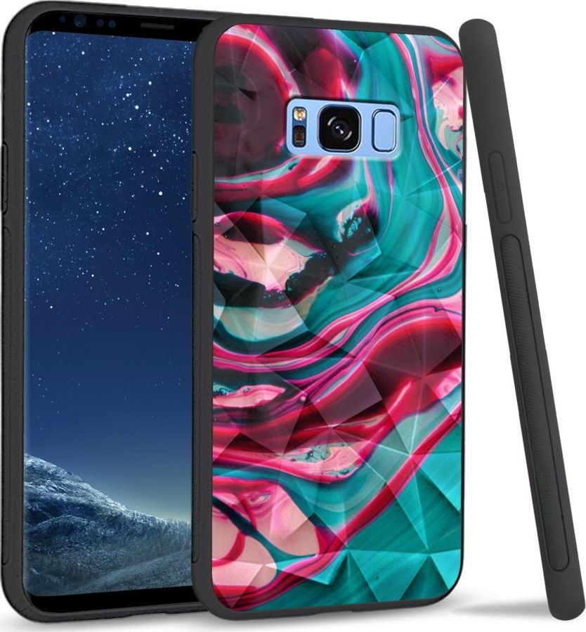 Super Fashion Etui na telefon Samsung Galaxy S8 Plus Crystal Case Water color abstract 1