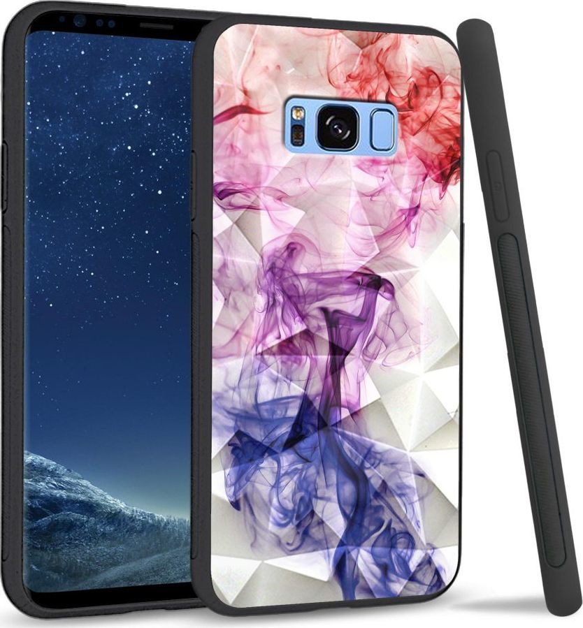 Super Fashion Etui na telefon Samsung Galaxy S8 Plus Crystal Case Smoke abstract 1