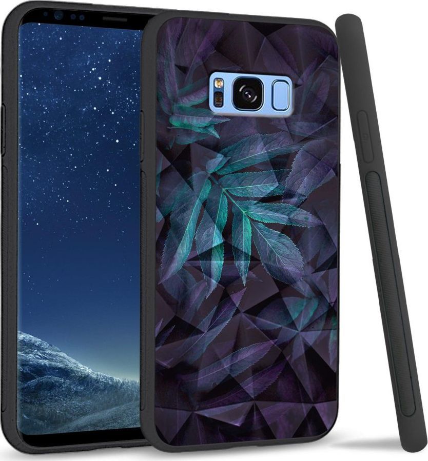 Super Fashion Etui na telefon Samsung Galaxy S8 Plus Crystal Case Night leaves 1