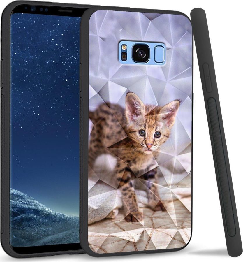 Super Fashion Etui na telefon Samsung Galaxy S8 Plus Crystal Case Baby kitty 1