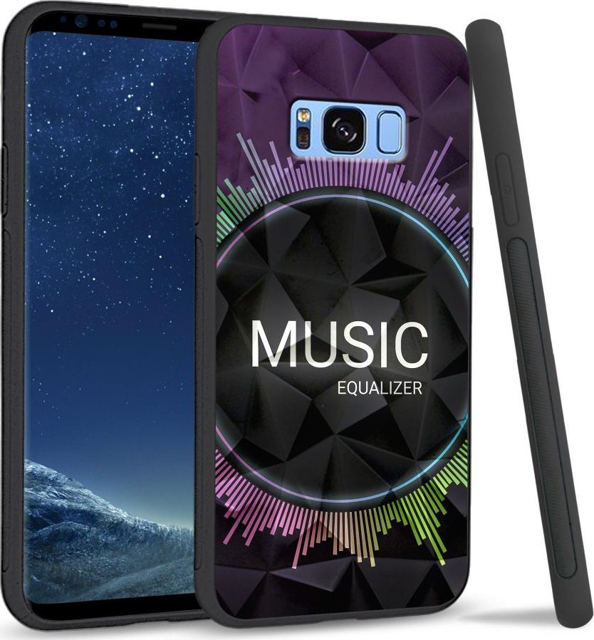 Super Fashion Etui na telefon Samsung Galaxy S8 Plus Crystal Case Music equalizer 1