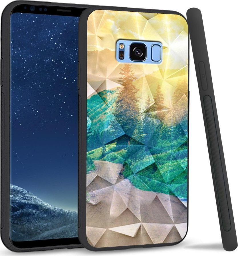 Super Fashion Etui na telefon Samsung Galaxy S8 Plus Crystal Case Village roads 1