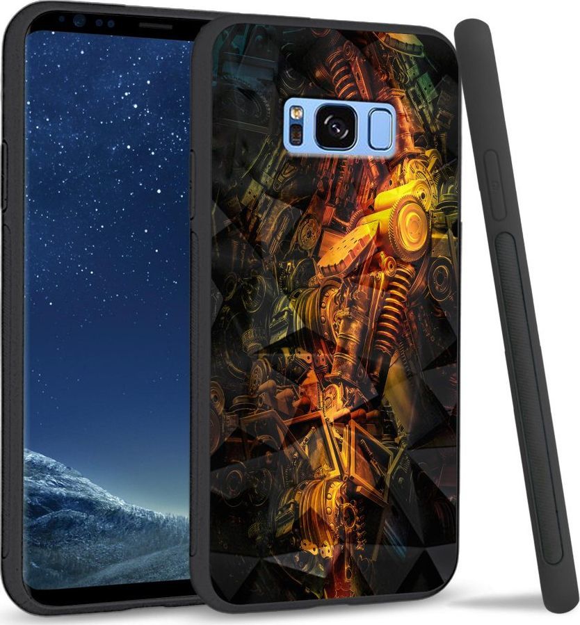 Super Fashion Etui na telefon Samsung Galaxy S8 Plus Crystal Case Machine world 1