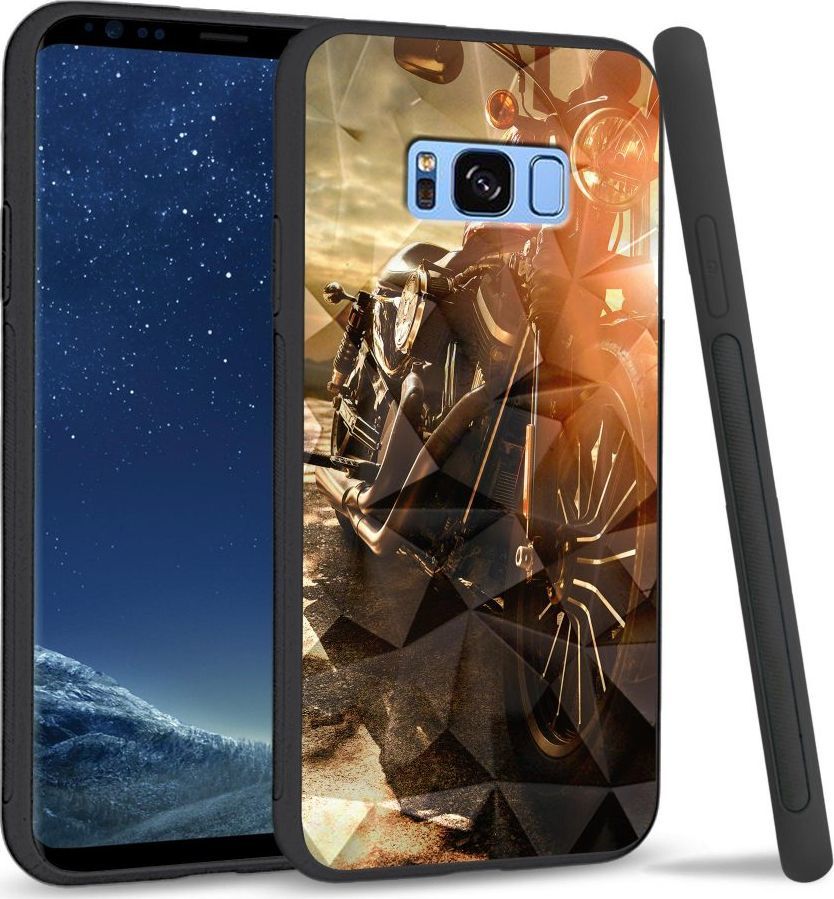 Super Fashion Etui na telefon Samsung Galaxy S8 Plus Crystal Case Harley Davidson 1