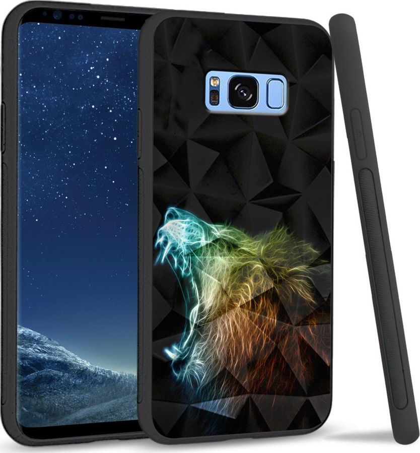 Super Fashion Etui na telefon Samsung Galaxy S8 Plus Crystal Case Roaring Lion 1