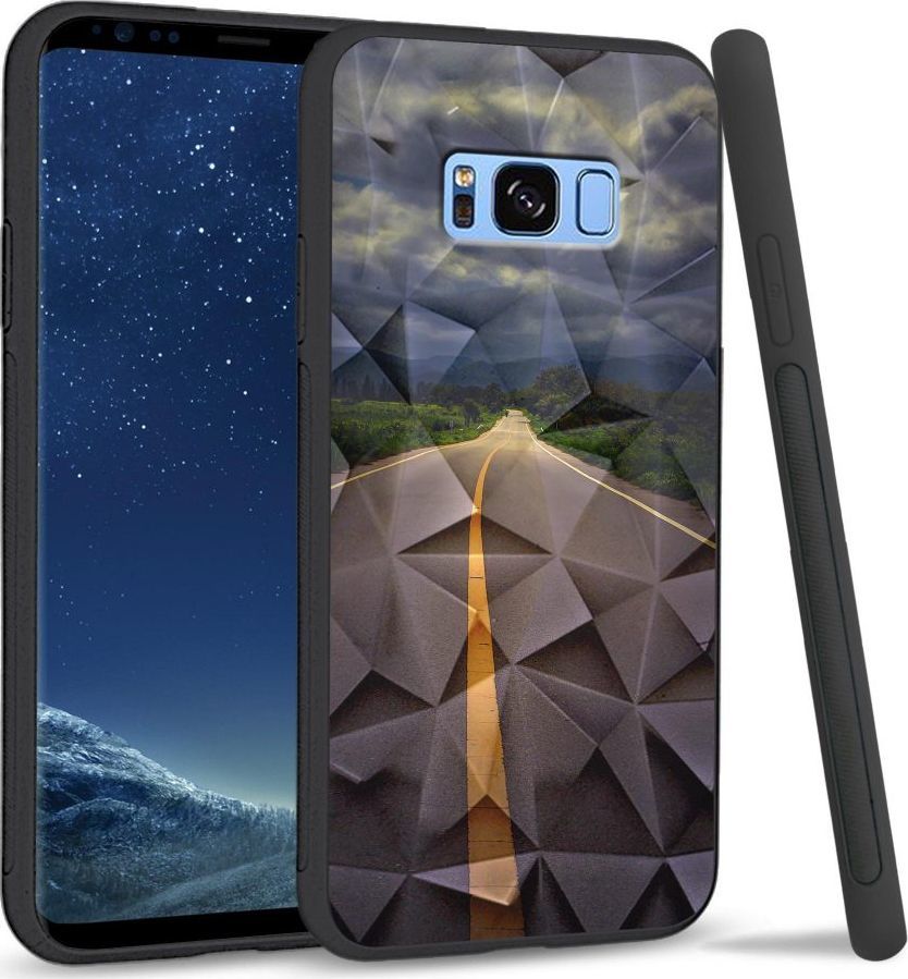 Super Fashion Etui na telefon Samsung Galaxy S8 Plus Crystal Case Road to Heaven 1