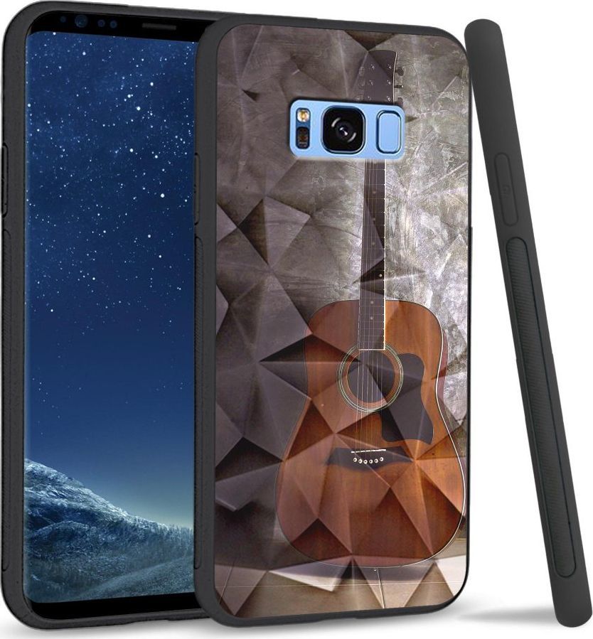 Super Fashion Etui na telefon Samsung Galaxy S8 Plus Crystal Case Guitar 1