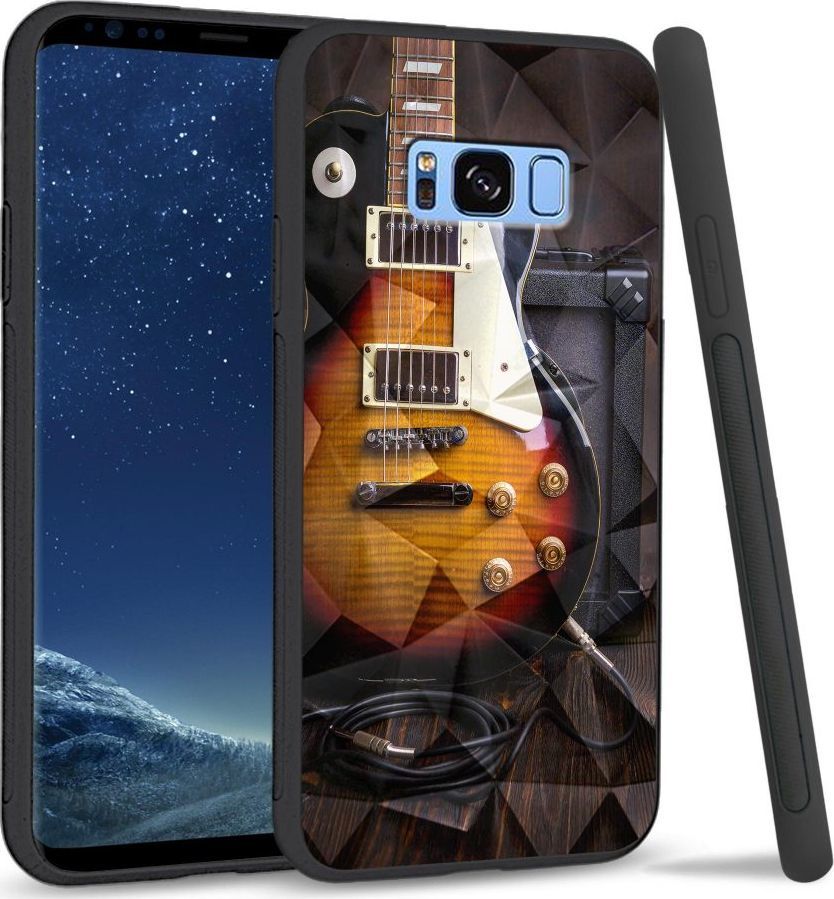 Super Fashion Etui na telefon Samsung Galaxy S8 Plus Crystal Case Electric Guitar 1