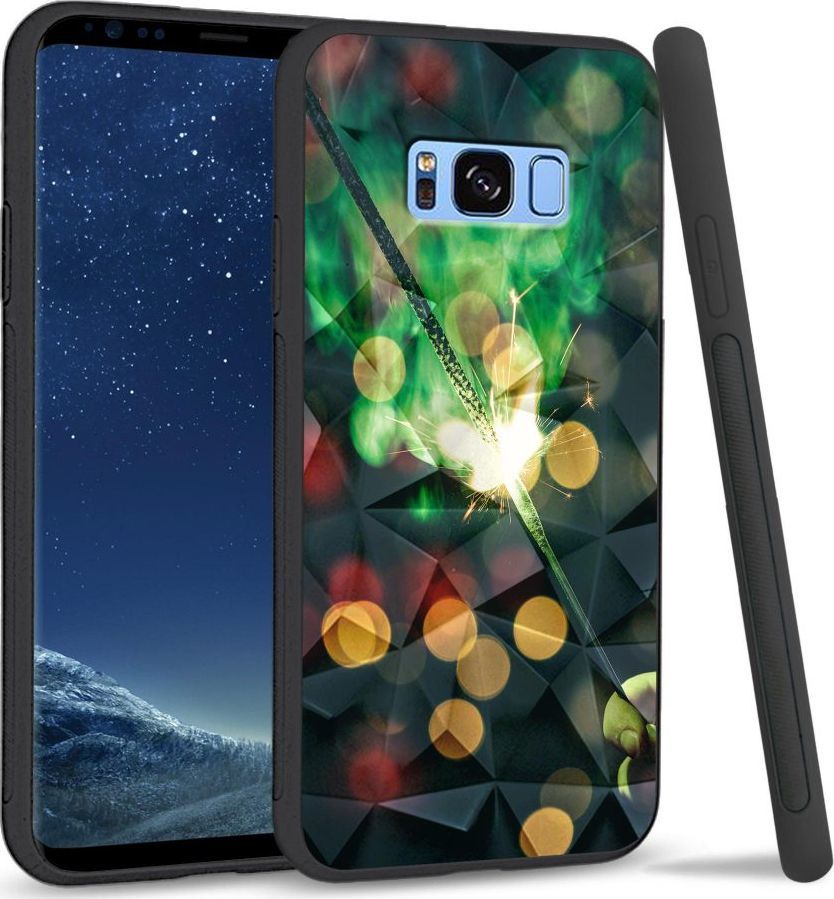 Super Fashion Etui na telefon Samsung Galaxy S8 Plus Crystal Case Firework 1