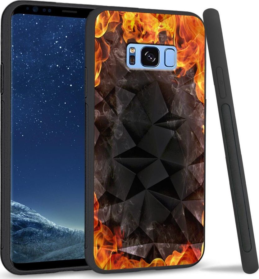 Super Fashion Etui na telefon Samsung Galaxy S8 Plus Crystal Case Hot Fire 1