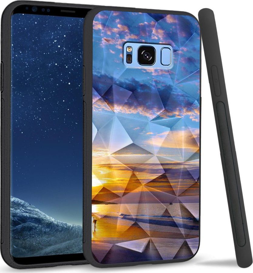 Super Fashion Etui na telefon Samsung Galaxy S8 Plus Crystal Case Beach sky 1