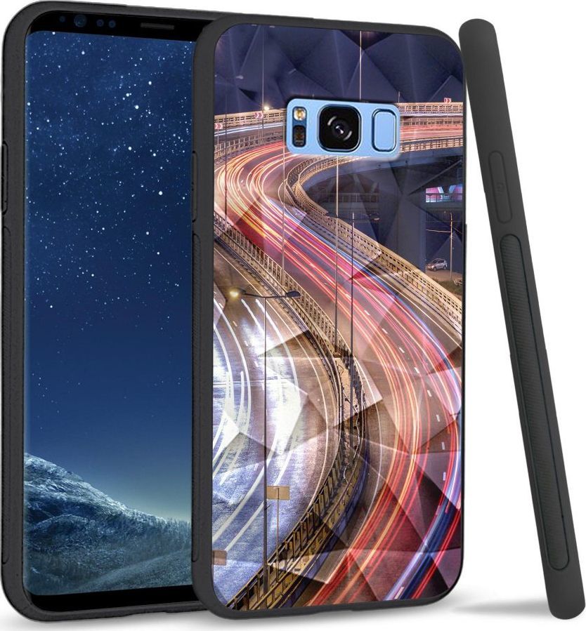 Super Fashion Etui na telefon Samsung Galaxy S8 Plus Crystal Case Night Lights 1