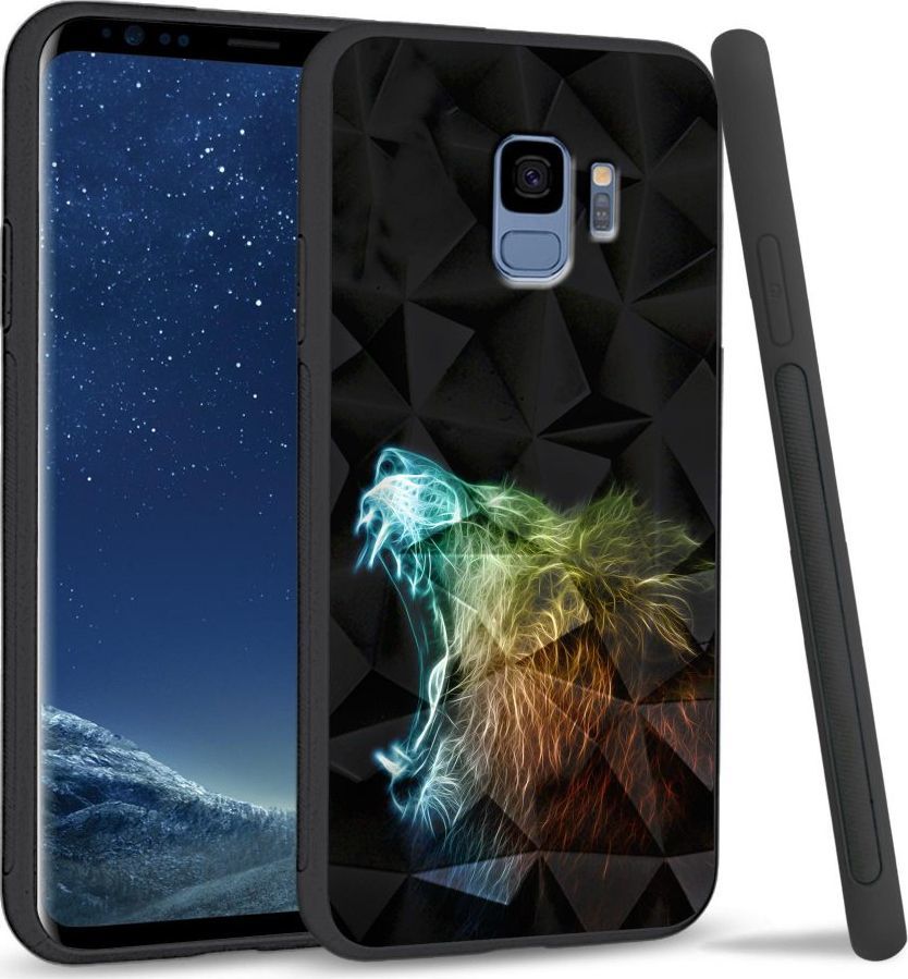 Super Fashion Etui na telefon Samsung Galaxy S9 Crystal Case Roaring Lion 1