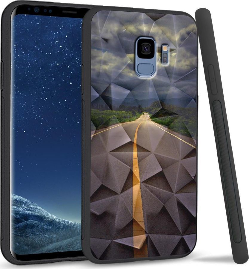 Super Fashion Etui na telefon Samsung Galaxy S9 Crystal Case Road to Heaven 1
