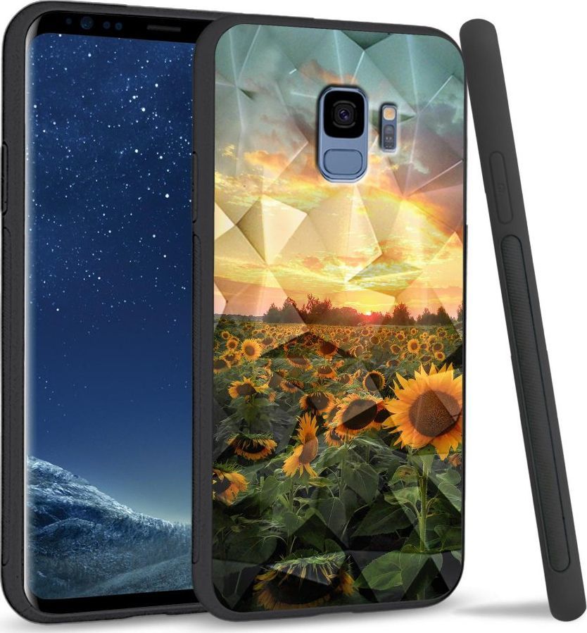 Super Fashion Etui na telefon Samsung Galaxy S9 Crystal Case Sunflower Garden 1