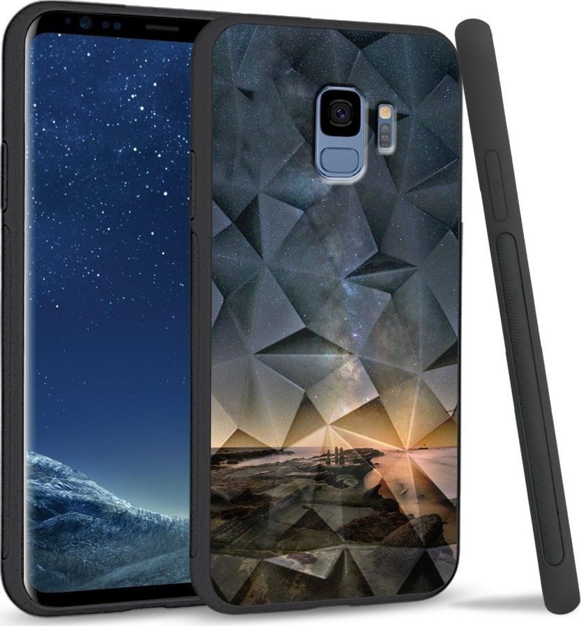 Super Fashion Etui na telefon Samsung Galaxy S9 Crystal Case Stary night rocks 1