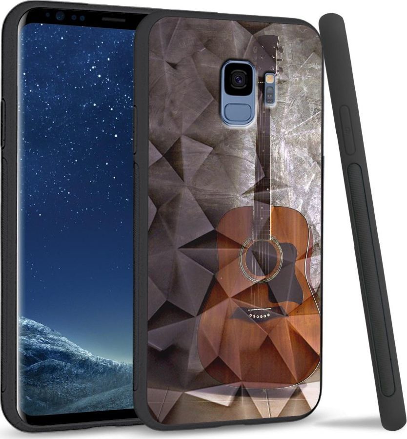 Super Fashion Etui na telefon Samsung Galaxy S9 Crystal Case Guitar 1