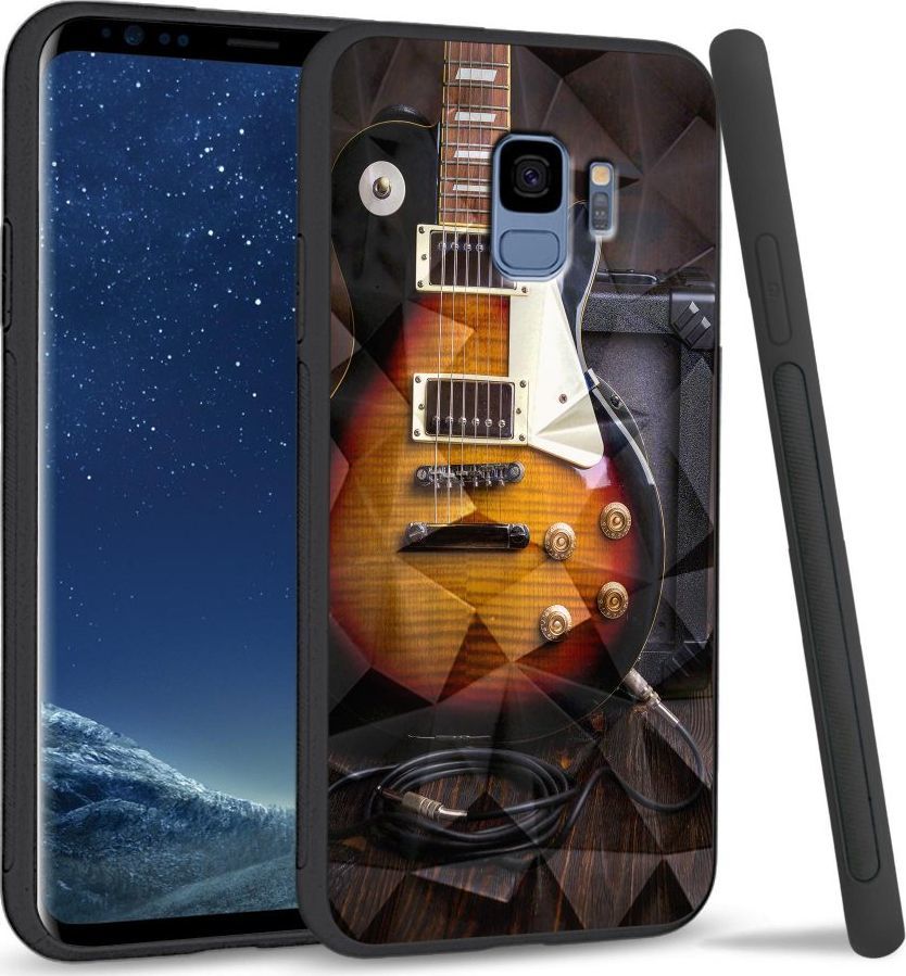 Super Fashion Etui na telefon Samsung Galaxy S9 Crystal Case Electric Guitar 1