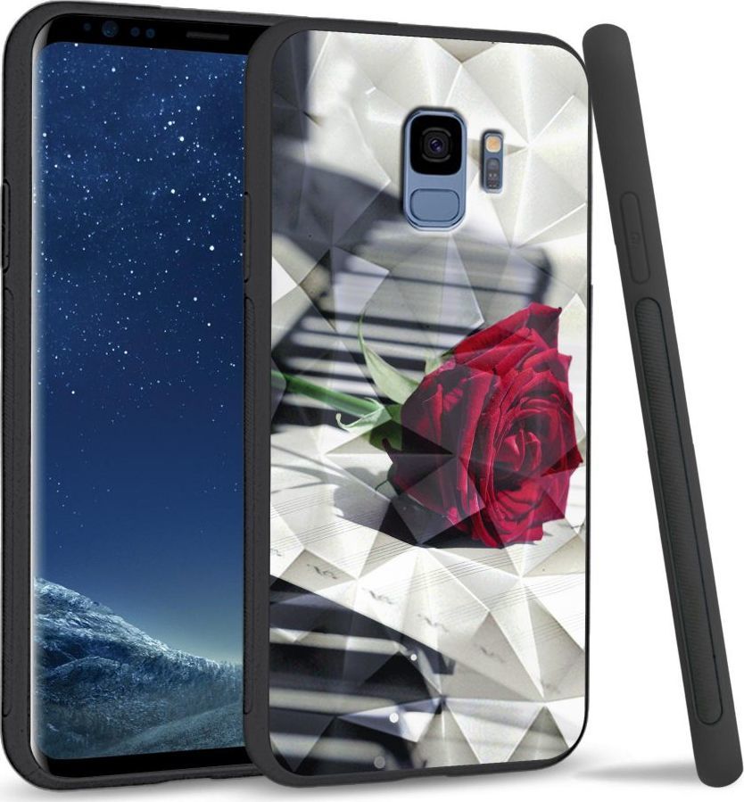 Super Fashion Etui na telefon Samsung Galaxy S9 Crystal Case Rose Piano 1