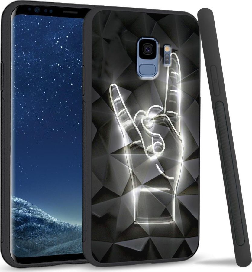 Super Fashion Etui na telefon Samsung Galaxy S9 Crystal Case We Rock 1