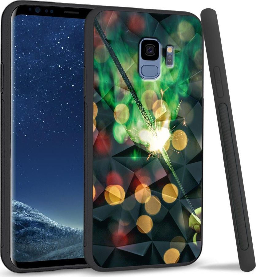 Super Fashion Etui na telefon Samsung Galaxy S9 Crystal Case Firework 1