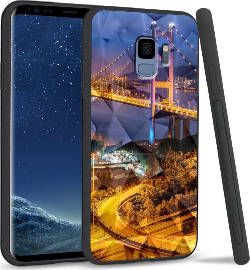 Super Fashion Etui na telefon Samsung Galaxy S9 Crystal Case Bridges 1