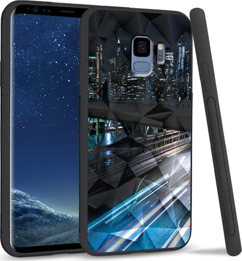 Super Fashion Etui na telefon Samsung Galaxy S9 Crystal Case Cityscape 1