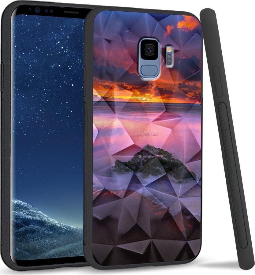 Super Fashion Etui na telefon Samsung Galaxy S9 Crystal Case Sunset beach 1