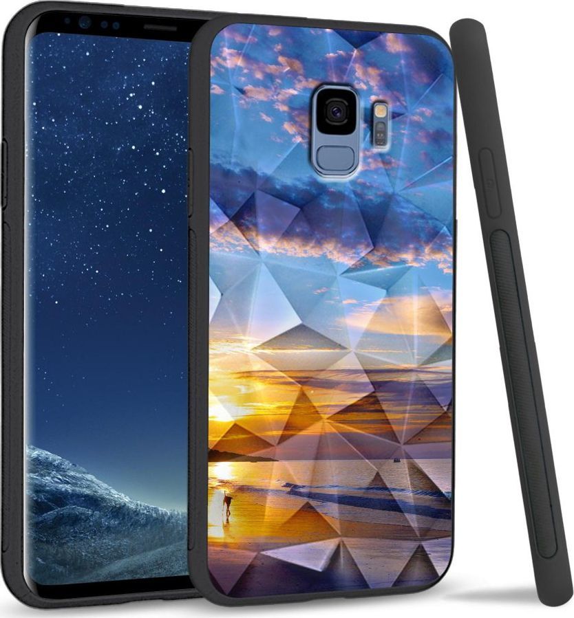 Super Fashion Etui na telefon Samsung Galaxy S9 Crystal Case Beach sky 1