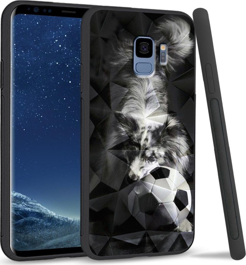 Super Fashion Etui na telefon Samsung Galaxy S9 Crystal Case Dog with ball 1