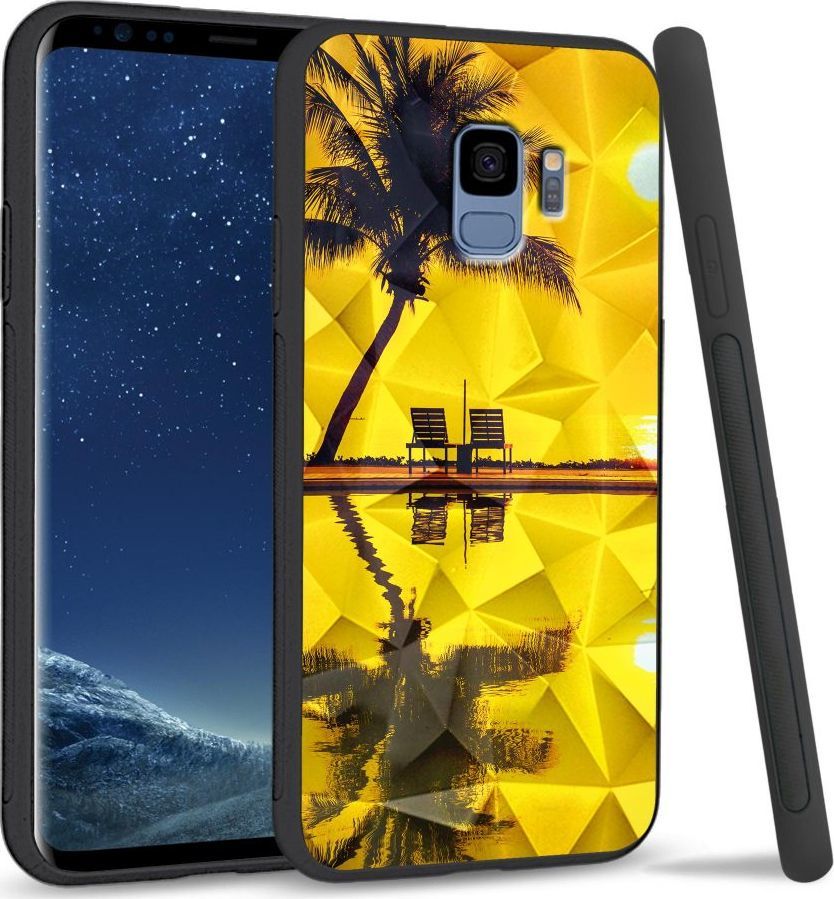 Super Fashion Etui na telefon Samsung Galaxy S9 Crystal Case Yellow sunset 1