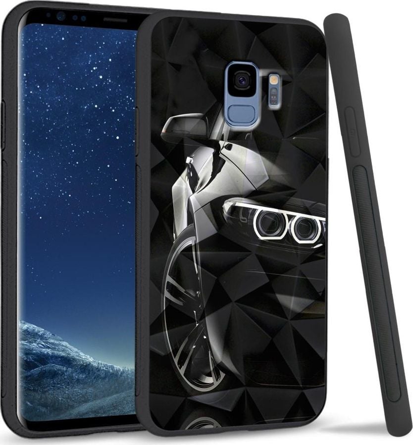 Super Fashion Etui na telefon Samsung Galaxy S9 Crystal Case LED headlights 1
