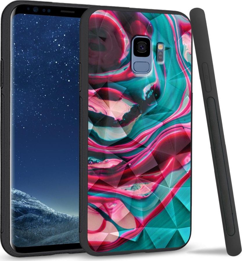 Super Fashion Etui na telefon Samsung Galaxy S9 Crystal Case Water color abstract 1