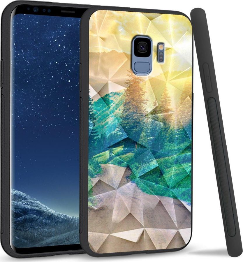 Super Fashion Etui na telefon Samsung Galaxy S9 Crystal Case Village roads 1