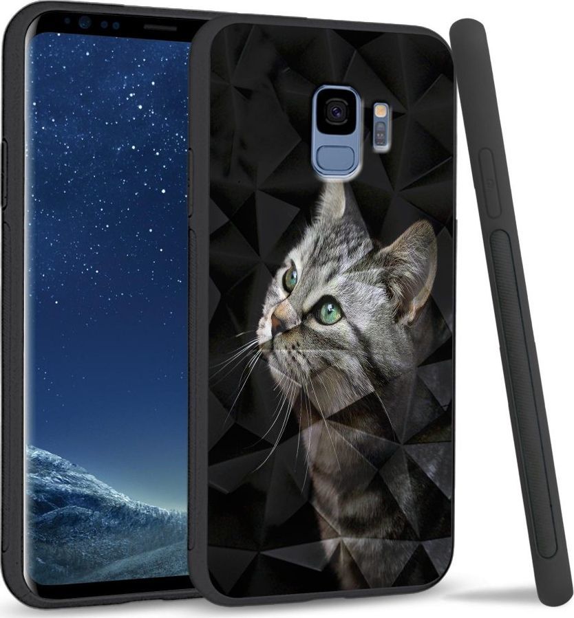 Super Fashion Etui na telefon Samsung Galaxy S9 Crystal Case My kitty friend 1