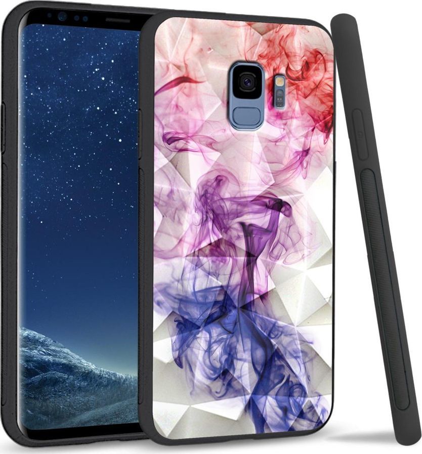Super Fashion Etui na telefon Samsung Galaxy S9 Crystal Case Smoke abstract 1