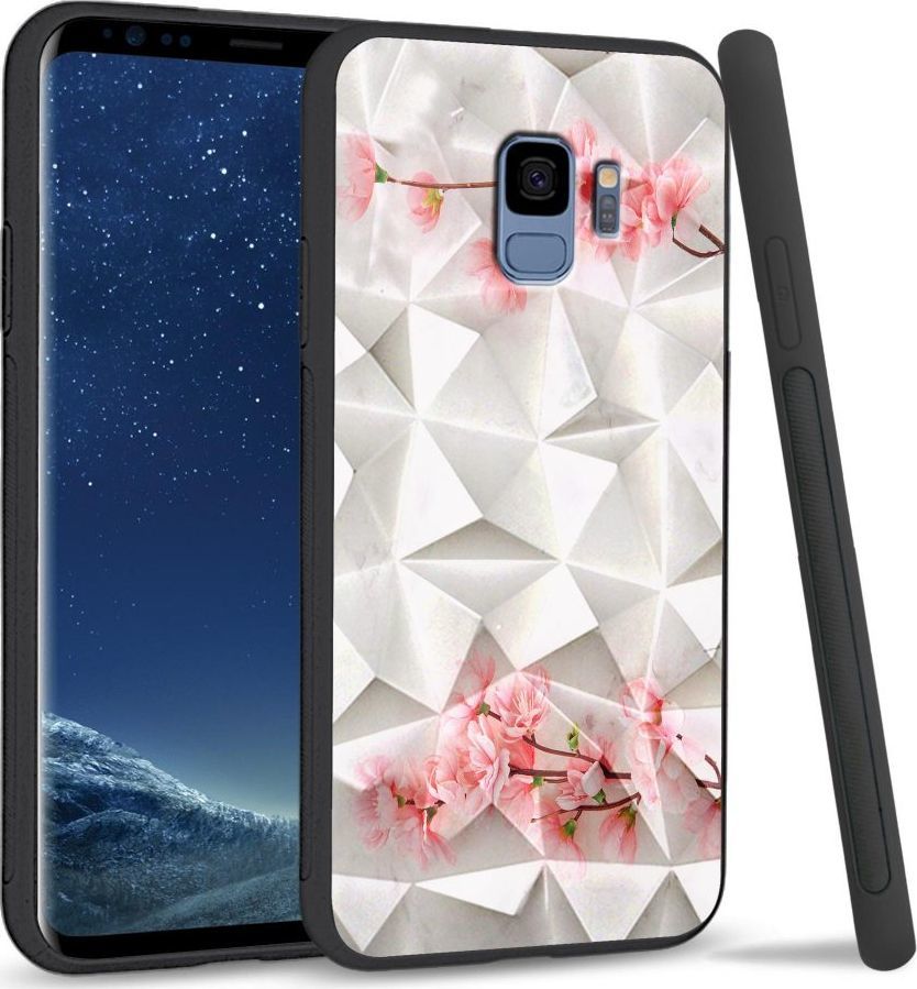Super Fashion Etui na telefon Samsung Galaxy S9 Crystal Case Due flowers 1