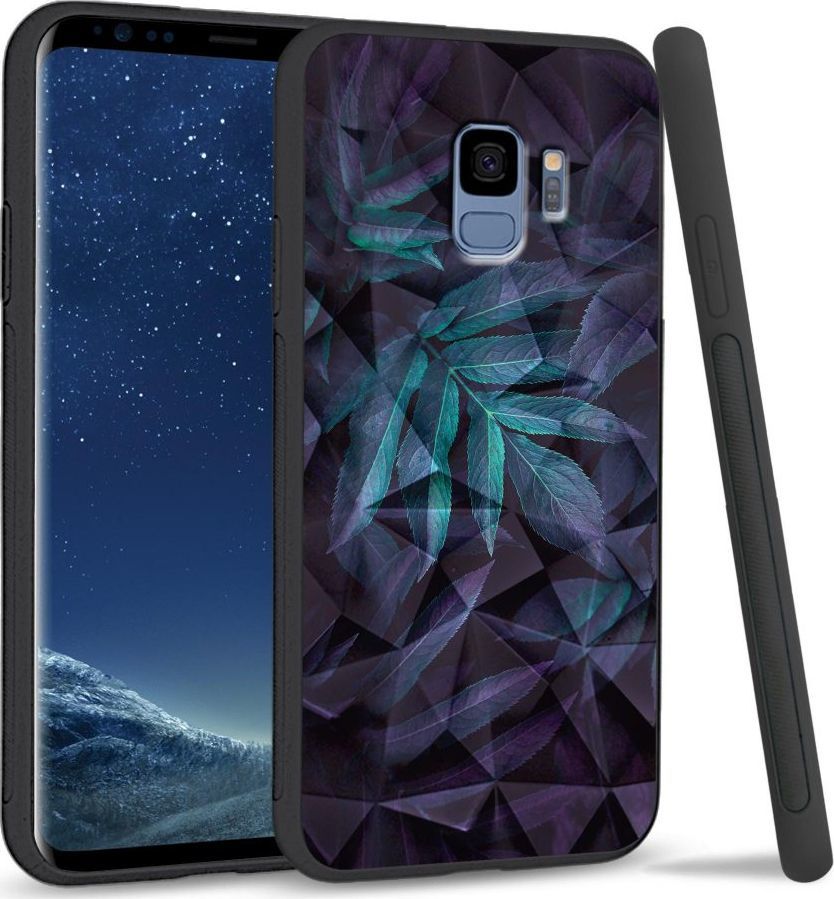 Super Fashion Etui na telefon Samsung Galaxy S9 Crystal Case Night leaves 1