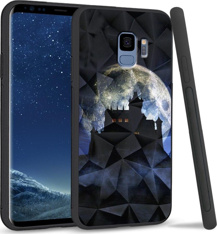 Super Fashion Etui na telefon Samsung Galaxy S9 Crystal Case Moon castle 1