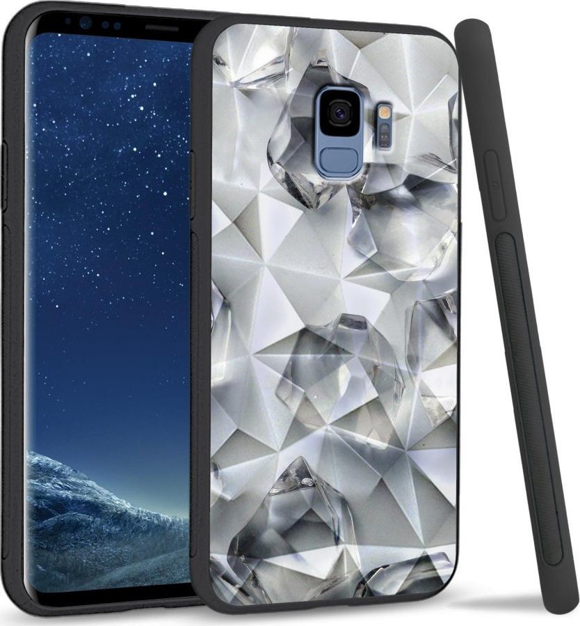 Super Fashion Etui na telefon Samsung Galaxy S9 Crystal Case White glass cubes 1