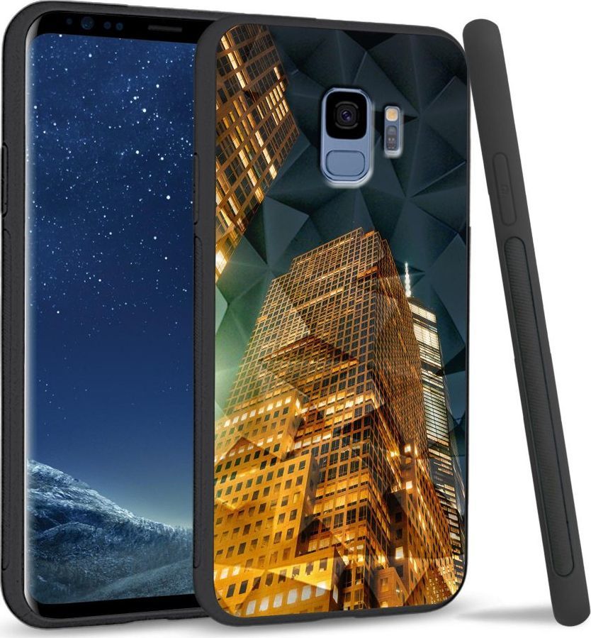 Super Fashion Etui na telefon Samsung Galaxy S9 Crystal Case Night building 1