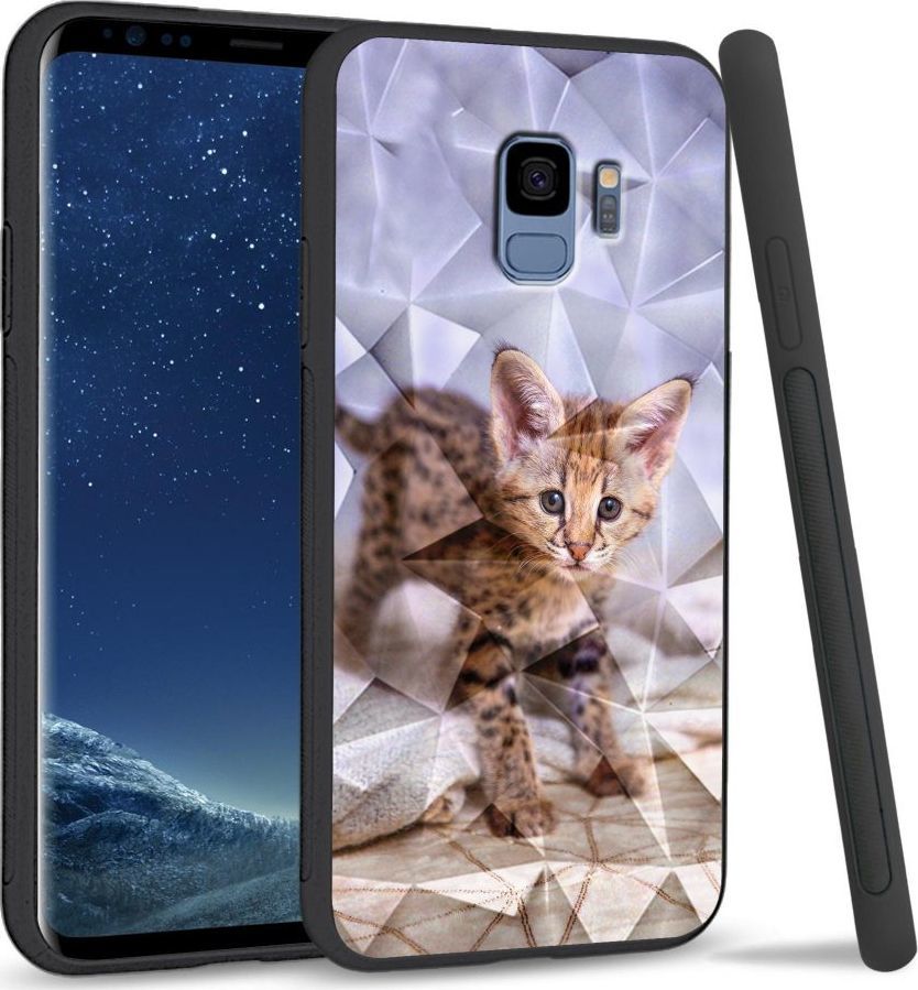 Super Fashion Etui na telefon Samsung Galaxy S9 Crystal Case Baby kitty 1