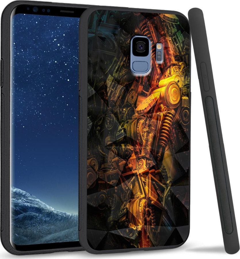 Super Fashion Etui na telefon Samsung Galaxy S9 Crystal Case Machine world 1