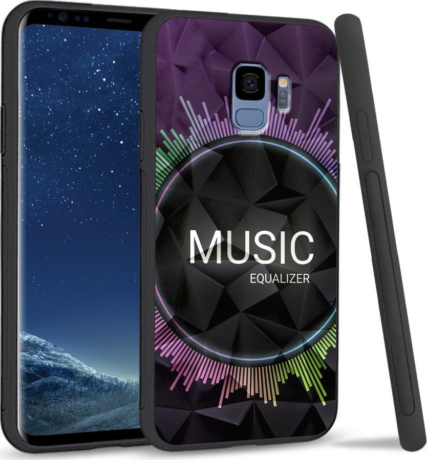 Super Fashion Etui na telefon Samsung Galaxy S9 Crystal Case Music equalizer 1