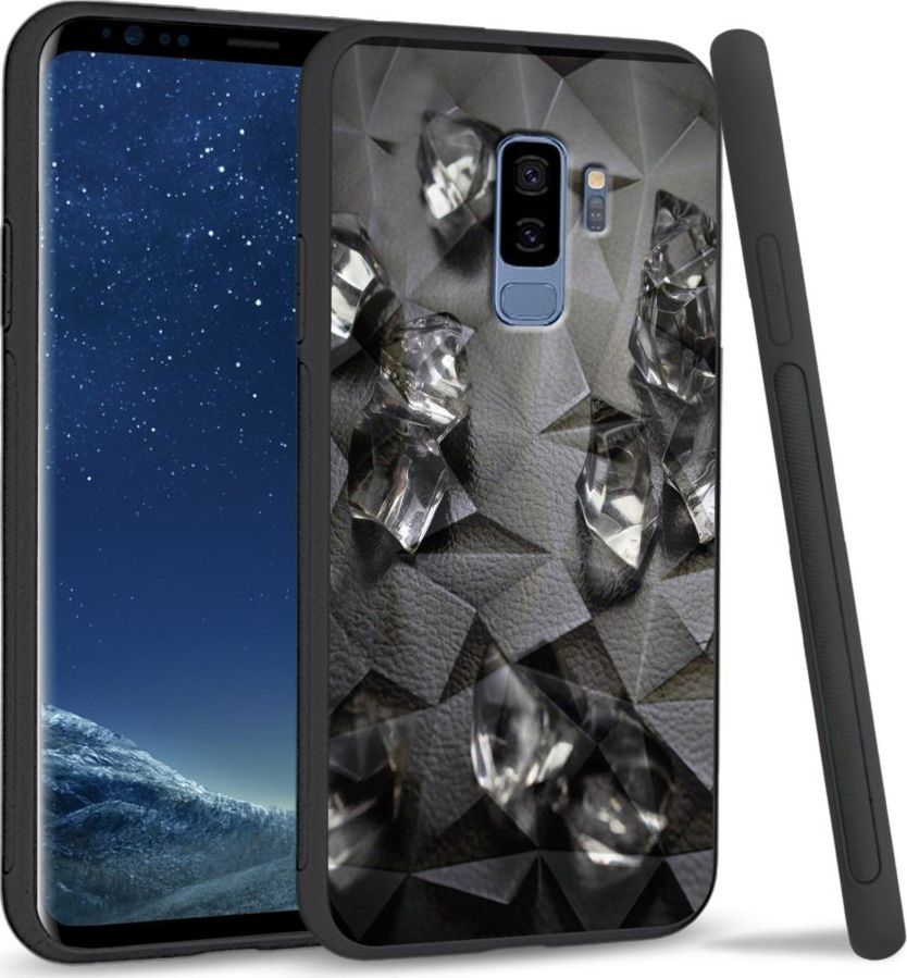 Super Fashion Etui na telefon Samsung Galaxy S9 Plus Crystal Case Glass Cube 1
