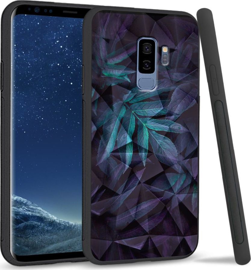 Super Fashion Etui na telefon Samsung Galaxy S9 Plus Crystal Case Night leaves 1
