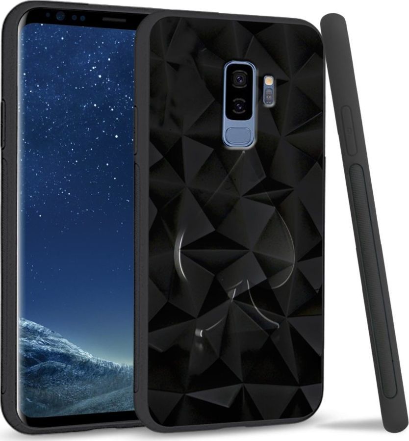 Super Fashion Etui na telefon Samsung Galaxy S9 Plus Crystal Case Black spade 1