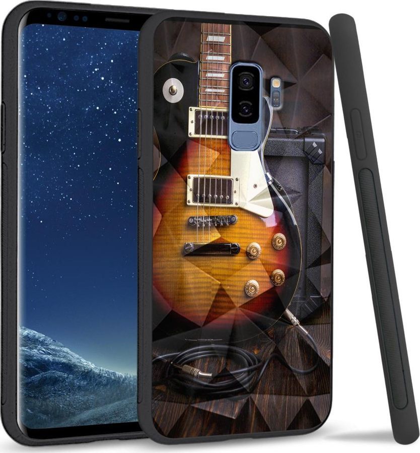 Super Fashion Etui na telefon Samsung Galaxy S9 Plus Crystal Case Electric Guitar 1