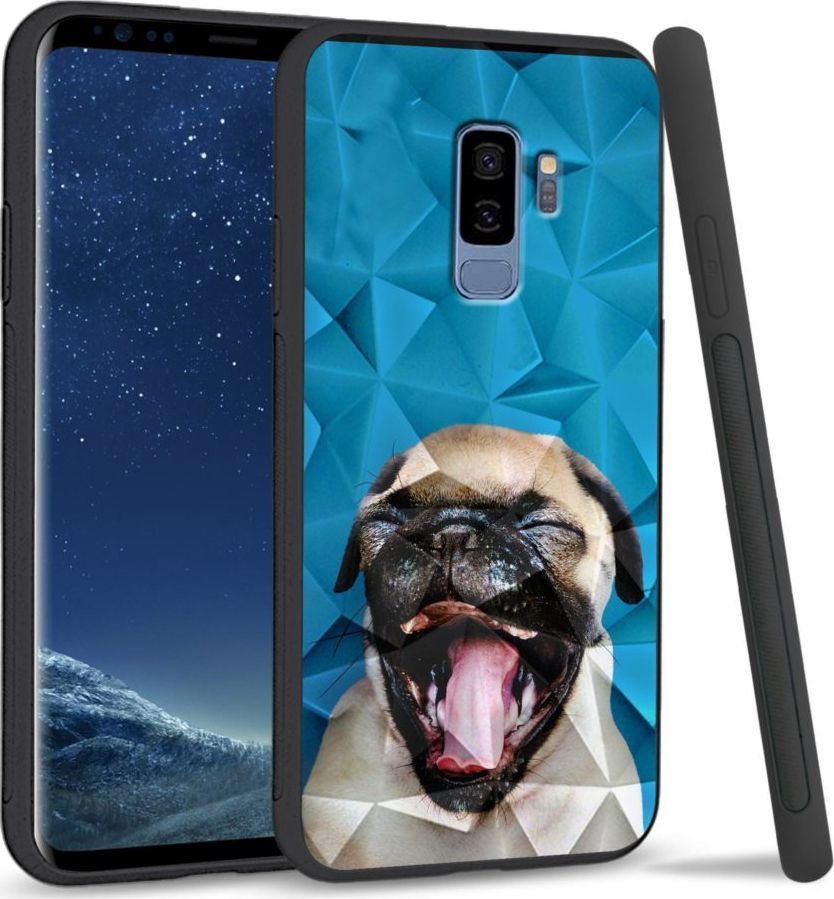 Super Fashion Etui na telefon Samsung Galaxy S9 Plus Crystal Case Pug 1