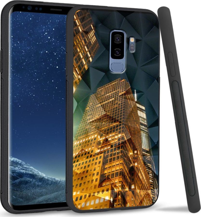 Super Fashion Etui na telefon Samsung Galaxy S9 Plus Crystal Case Night building 1